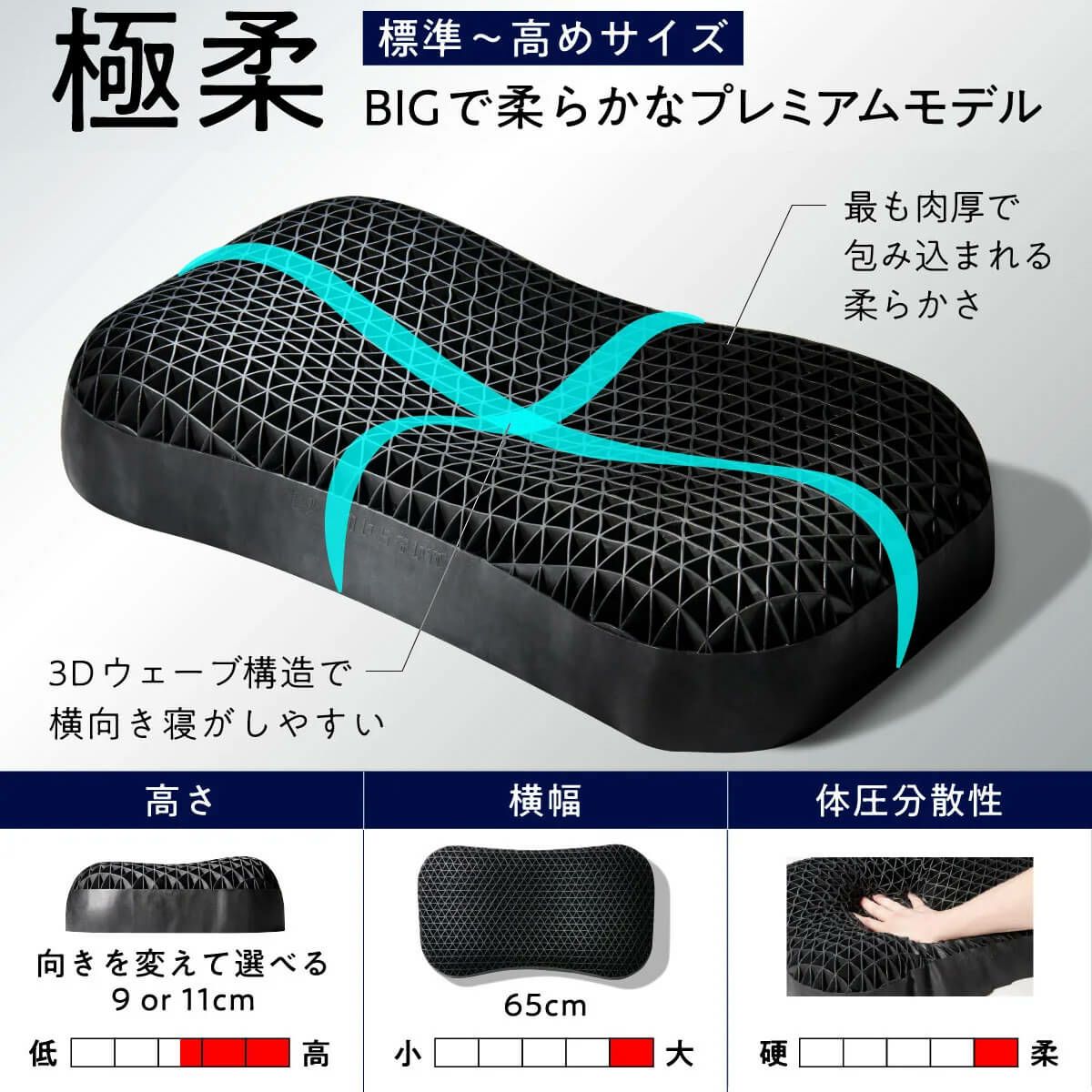 ヒツジのいらない枕 極柔 テンセル枕カバー付き 詳細18