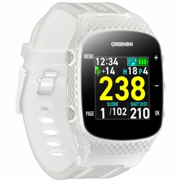 グリーンオン ザ・ゴルフウォッチ THE GOLF WATCH GN101　腕時計型 GPSゴルフナビ　ホワイト ホワイト