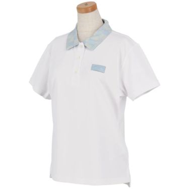 ジュン アンド ロペ JUN ＆ ROPE　レディース チェッカーボード衿 バックプリント 半袖 ポロシャツ ERM25150　2025年モデル 詳細4