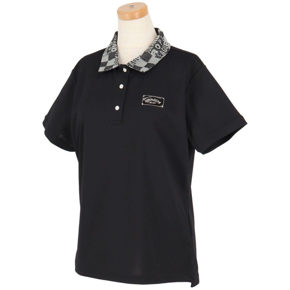 ジュン アンド ロペ JUN ＆ ROPE　レディース チェッカーボード衿 バックプリント 半袖 ポロシャツ ERM25150　2025年モデル 詳細7