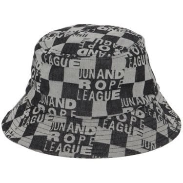 ジュン アンド ロペ JUN ＆ ROPE　レディース チェッカーボードジャガード バケットハット ERU15150 01 ブラック　2025年モデル ブラック 詳細2