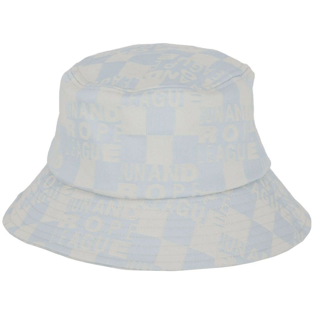 ジュン アンド ロペ JUN ＆ ROPE　レディース チェッカーボードジャガード バケットハット ERU15150 48 サックス　2025年モデル サックス 詳細2