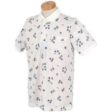 マンシングウェア Munsingwear　メンズ ヨットモチーフ総柄プリント 半袖 ポロシャツ MG5SHS34M　2025年モデル 詳細5