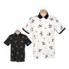 マンシングウェア Munsingwear　メンズ 総柄ジャカード×ペンギン総柄プリント 半袖 ポロシャツ MG5SHS53M　2025年モデル