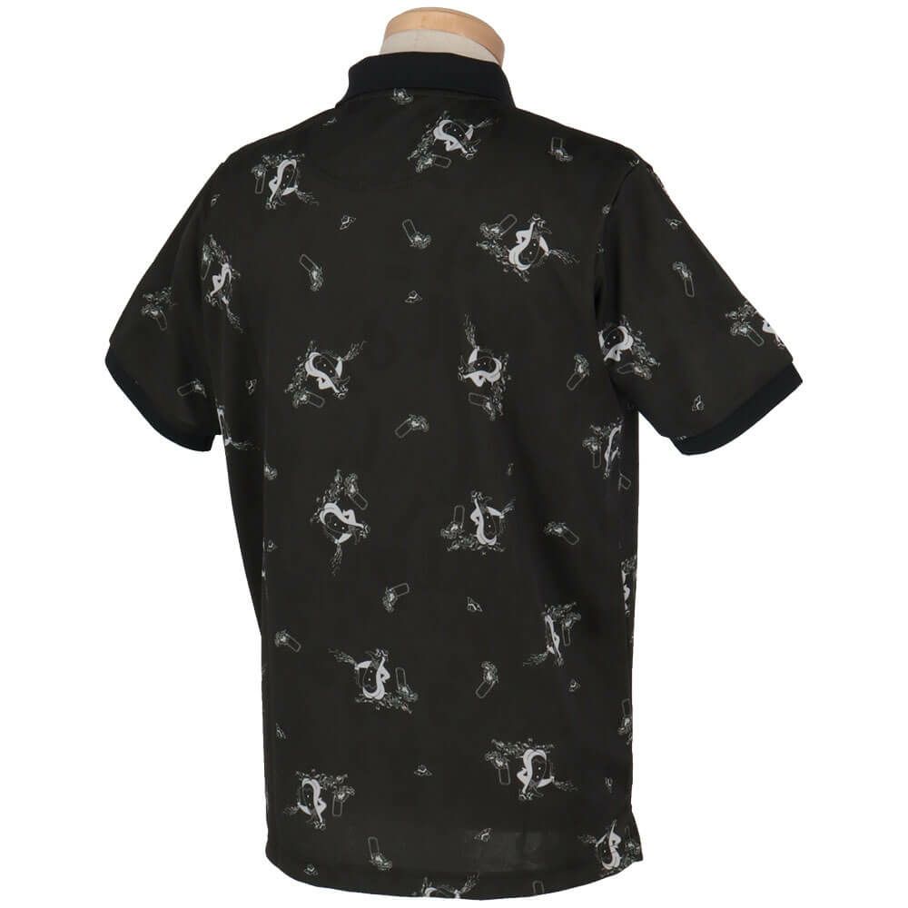 マンシングウェア Munsingwear　メンズ 総柄ジャカード×ペンギン総柄プリント 半袖 ポロシャツ MG5SHS53M　2025年モデル 詳細2