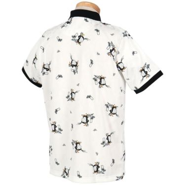 マンシングウェア Munsingwear　メンズ 総柄ジャカード×ペンギン総柄プリント 半袖 ポロシャツ MG5SHS53M　2025年モデル 詳細4