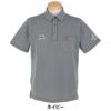 マンシングウェア Munsingwear　メンズ ストライプ サッカー 半袖 ポロシャツ MG5SHS83M　2025年モデル ネイビー