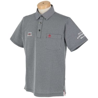 マンシングウェア Munsingwear　メンズ ストライプ サッカー 半袖 ポロシャツ MG5SHS83M　2025年モデル 詳細3