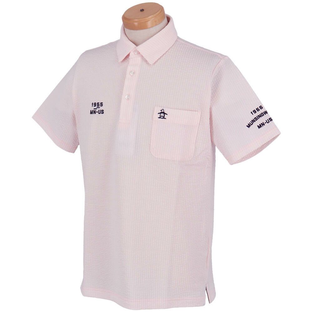 マンシングウェア Munsingwear　メンズ ストライプ サッカー 半袖 ポロシャツ MG5SHS83M　2025年モデル 詳細5