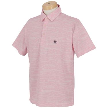 マンシングウェア Munsingwear　メンズ マルチロゴ総柄プリント 半袖 ポロシャツ MG5SHS84M　2025年モデル 詳細5