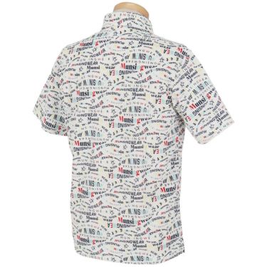 マンシングウェア Munsingwear　メンズ マルチロゴ総柄プリント 半袖 ポロシャツ MG5SHS84M　2025年モデル 詳細6