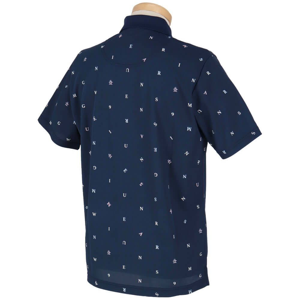 マンシングウェア Munsingwear　メンズ 飛び柄プリント 半袖 ポロシャツ MG5SHS87M　2025年モデル 詳細2