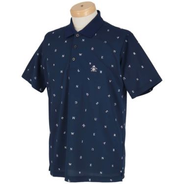 マンシングウェア Munsingwear　メンズ 飛び柄プリント 半袖 ポロシャツ MG5SHS87M　2025年モデル 詳細3