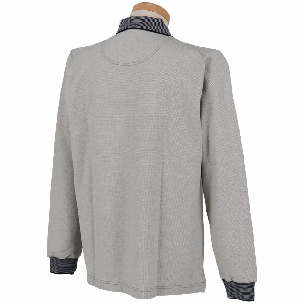 マンシングウェア Munsingwear　メンズ ドット鹿の子 長袖 ポロシャツ MG5SLS82M　2025年モデル 詳細2