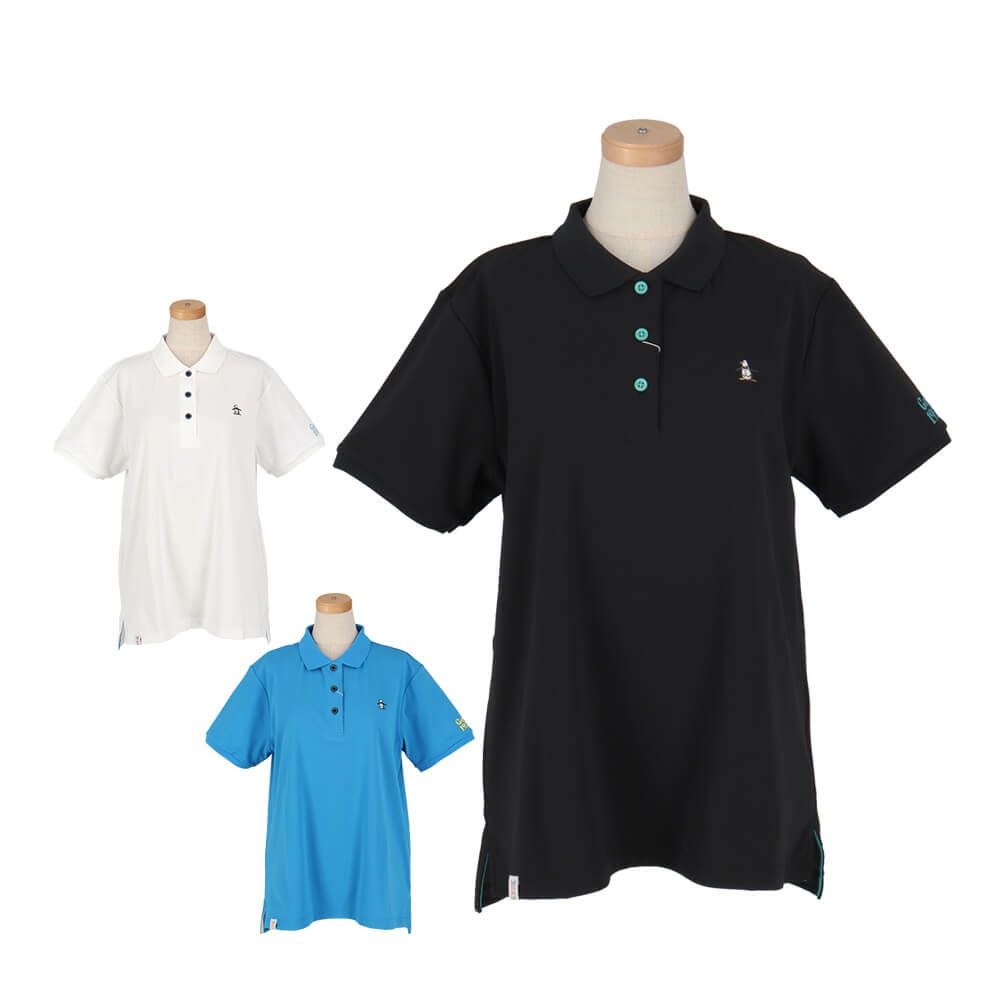 マンシングウェア Munsingwear　レディース 鹿の子 半袖 ポロシャツ MG5SHS54L　2025年モデル 詳細1