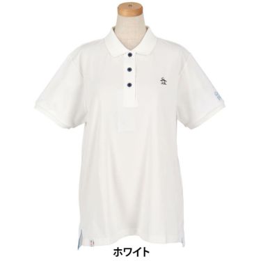 マンシングウェア Munsingwear　レディース 鹿の子 半袖 ポロシャツ MG5SHS54L　2025年モデル ホワイト