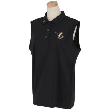 マンシングウェア Munsingwear　レディース 鹿の子 ノースリーブ ポロシャツ MG5SHS57L　2025年モデル 詳細3