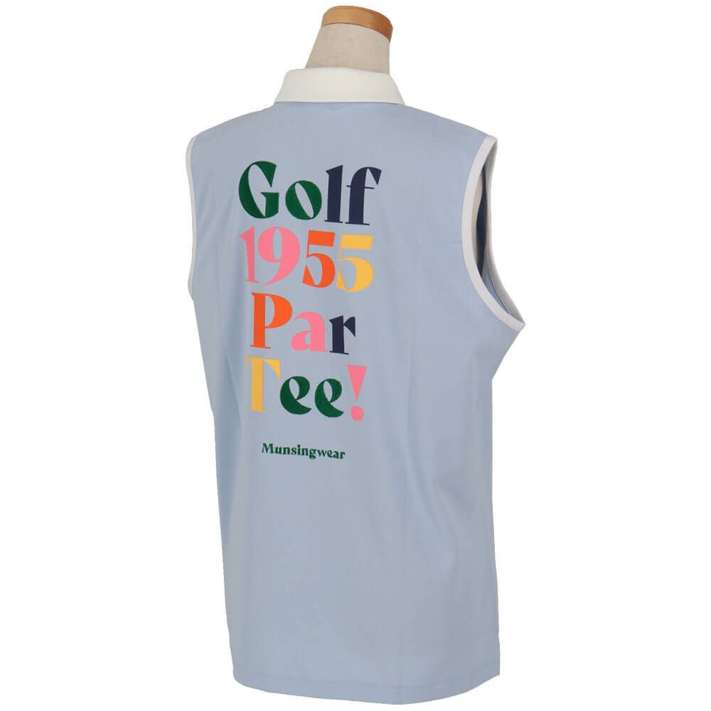 マンシングウェア Munsingwear　レディース 鹿の子 ノースリーブ ポロシャツ MG5SHS57L　2025年モデル 詳細4