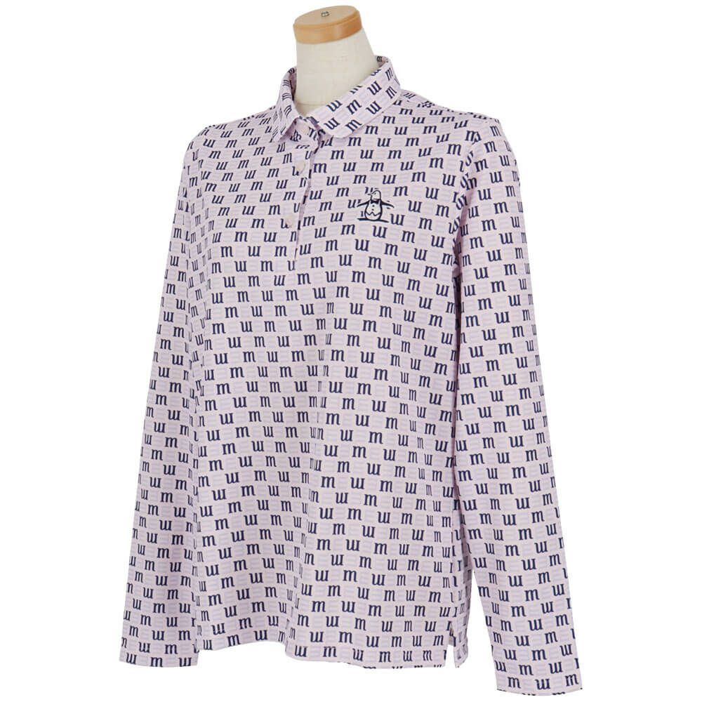 マンシングウェア Munsingwear　レディース ロゴプリント 長袖 ポロシャツ MG5SLS24L　2025年モデル 詳細3