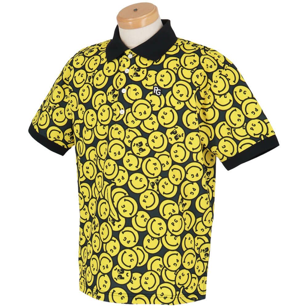 パーリーゲイツ PEARLY GATES　メンズ バナナPG SMILE柄 ジャージ 半袖 ポロシャツ 053-5160415　2025年モデル 詳細4
