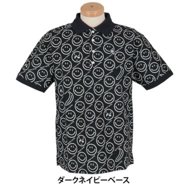 パーリーゲイツ PEARLY GATES　メンズ バナナPG SMILE柄 ジャージ 半袖 ポロシャツ 053-5160415　2025年モデル 詳細8