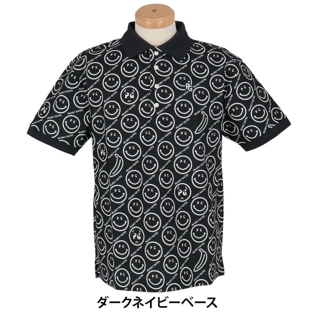 パーリーゲイツ PEARLY GATES　メンズ バナナPG SMILE柄 ジャージ 半袖 ポロシャツ 053-5160415　2025年モデル 詳細8