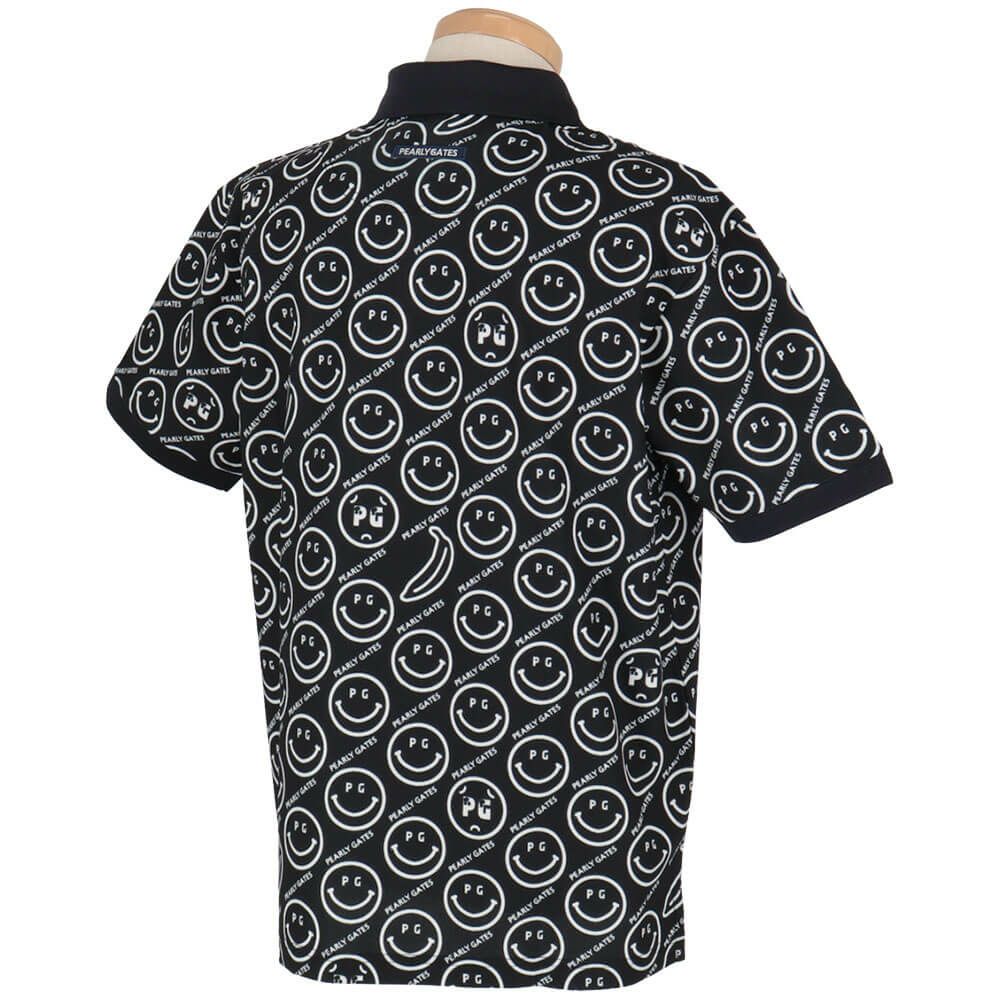 パーリーゲイツ PEARLY GATES　メンズ バナナPG SMILE柄 ジャージ 半袖 ポロシャツ 053-5160415　2025年モデル 詳細9