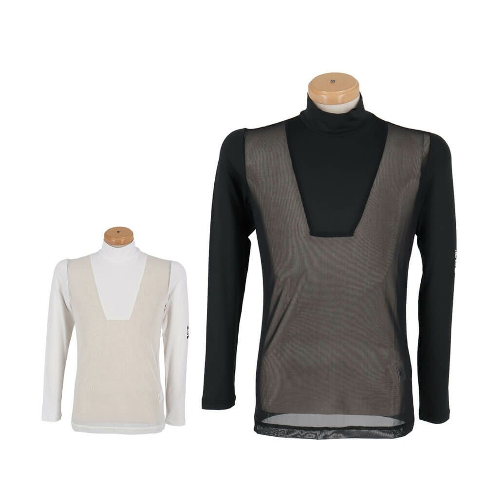 パーリーゲイツ PEARLY GATES　メンズ E/ハイマルチFDベア天竺 ハイネック 長袖 インナーシャツ 053-5166403　2025年モデル