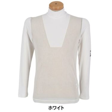 パーリーゲイツ PEARLY GATES　メンズ E/ハイマルチFDベア天竺 ハイネック 長袖 インナーシャツ 053-5166403　2025年モデル 詳細2