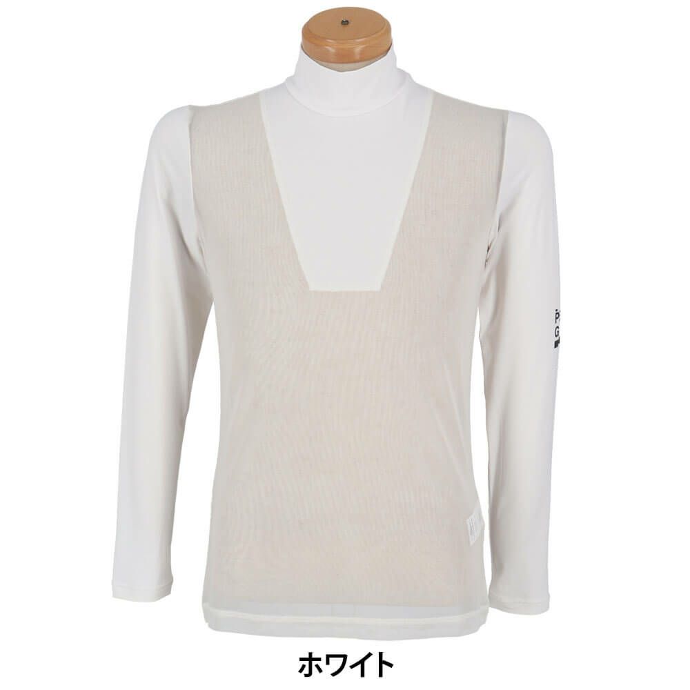 パーリーゲイツ PEARLY GATES　メンズ E/ハイマルチFDベア天竺 ハイネック 長袖 インナーシャツ 053-5166403　2025年モデル 詳細2