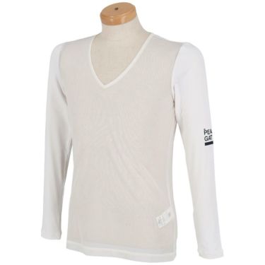 パーリーゲイツ PEARLY GATES　メンズ E/ハイマルチFDベア天竺 Vネック 長袖 インナーシャツ 053-5166405　2025年モデル 詳細4