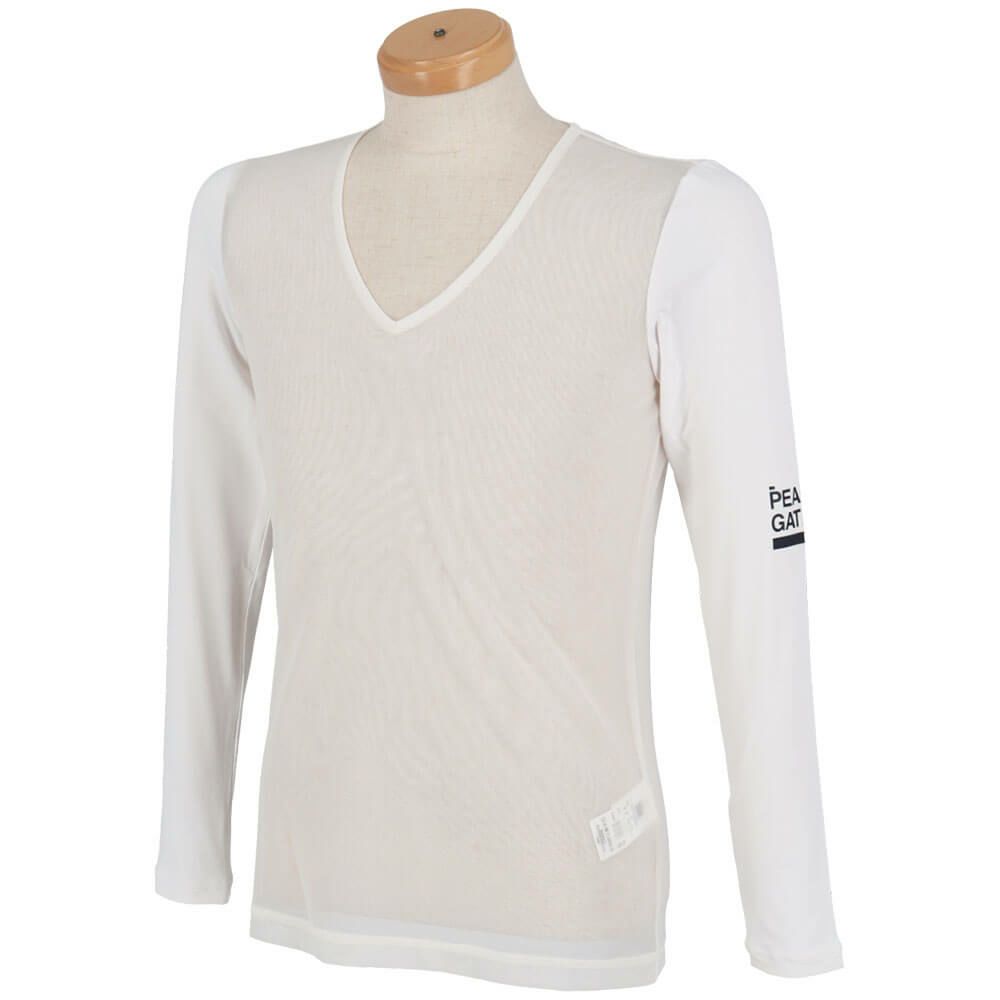パーリーゲイツ PEARLY GATES　メンズ E/ハイマルチFDベア天竺 Vネック 長袖 インナーシャツ 053-5166405　2025年モデル 詳細4