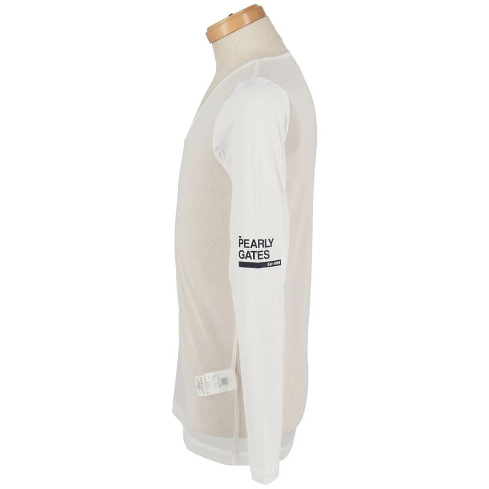パーリーゲイツ PEARLY GATES　メンズ E/ハイマルチFDベア天竺 Vネック 長袖 インナーシャツ 053-5166405　2025年モデル 詳細5