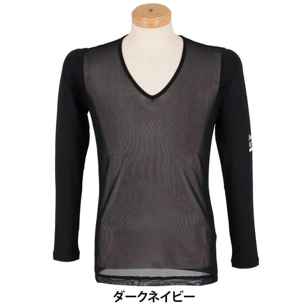 パーリーゲイツ PEARLY GATES　メンズ E/ハイマルチFDベア天竺 Vネック 長袖 インナーシャツ 053-5166405　2025年モデル 詳細6