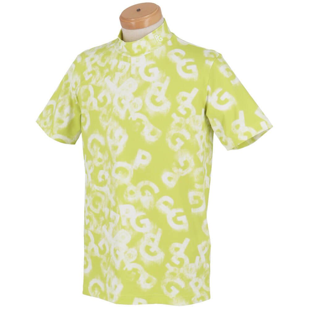 パーリーゲイツ PEARLY GATES　メンズ PGロゴデニム柄 Peストレッチ 半袖 ハイネックシャツ 053-5167403　2025年モデル 詳細7