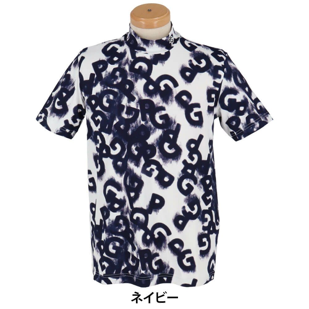パーリーゲイツ PEARLY GATES　メンズ PGロゴデニム柄 Peストレッチ 半袖 ハイネックシャツ 053-5167403　2025年モデル 詳細8