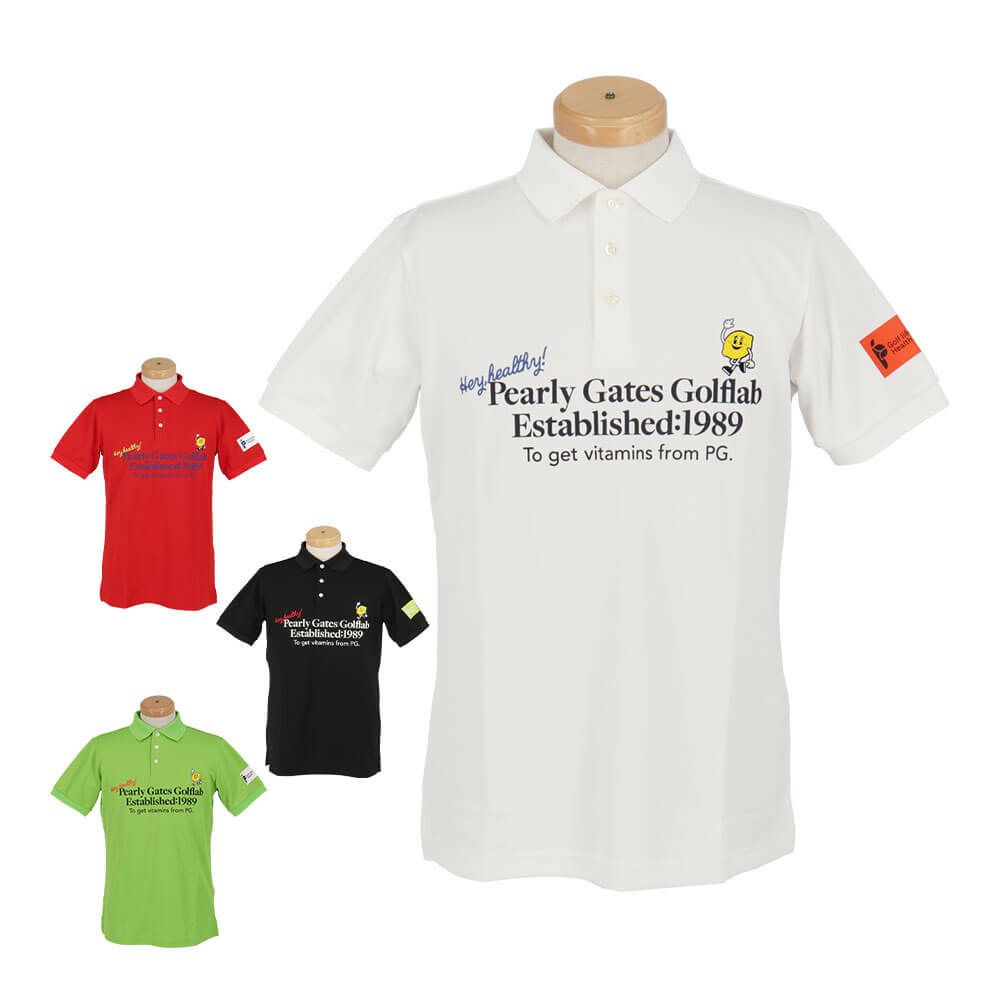 パーリーゲイツ PEARLY GATES　メンズ Primeflex 吸湿性メッシュ半袖 ポロシャツ 053-5160501　2025年モデル