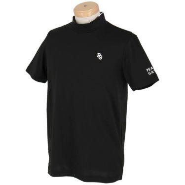 パーリーゲイツ PEARLY GATES　メンズ 地柄 鹿の子 ボーダー 半袖 モックネックシャツ 053-5167501　2025年モデル 詳細4