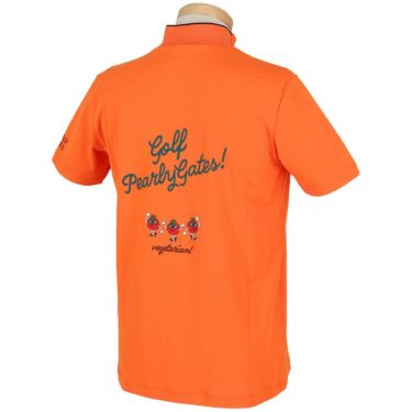 パーリーゲイツ PEARLY GATES　メンズ 地柄 鹿の子 ボーダー 半袖 モックネックシャツ 053-5167501　2025年モデル 詳細9