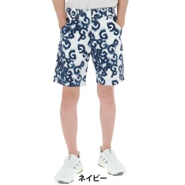 パーリーゲイツ PEARLY GATES　メンズ ロゴデニムプリント TEXBRID 二重織裏使い ショートパンツ 053-5132405　2025年モデル 詳細2