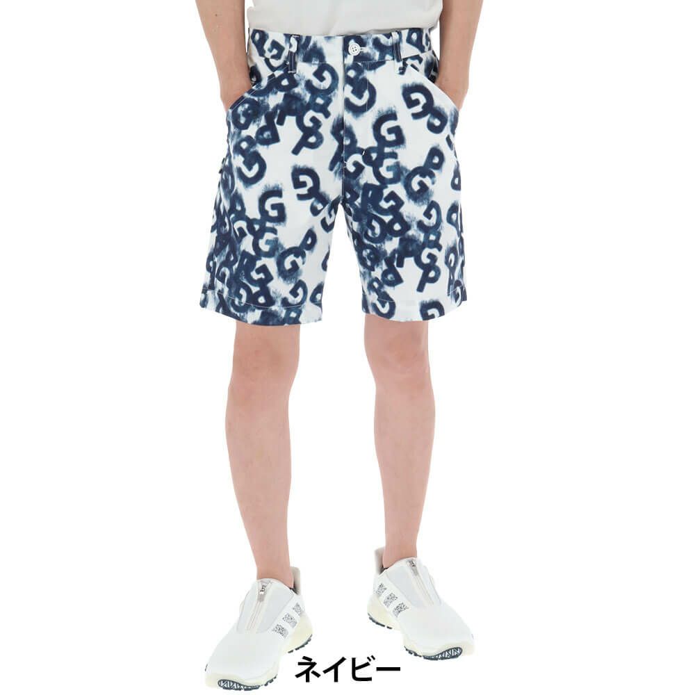 パーリーゲイツ PEARLY GATES　メンズ ロゴデニムプリント TEXBRID 二重織裏使い ショートパンツ 053-5132405　2025年モデル 詳細2