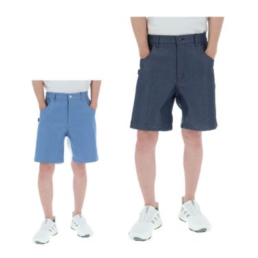 パーリーゲイツ PEARLY GATES　メンズ オックスダンボールニット×リサイクルPeストレッチデニム 5ポケット ショートパンツ 053-5132407　2025年モデル