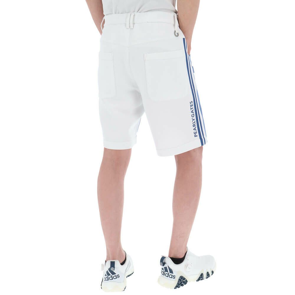 パーリーゲイツ PEARLY GATES　メンズ オックスダンボールニット×リサイクルPeストレッチデニム 5ポケット ショートパンツ 053-5132407　2025年モデル 詳細3