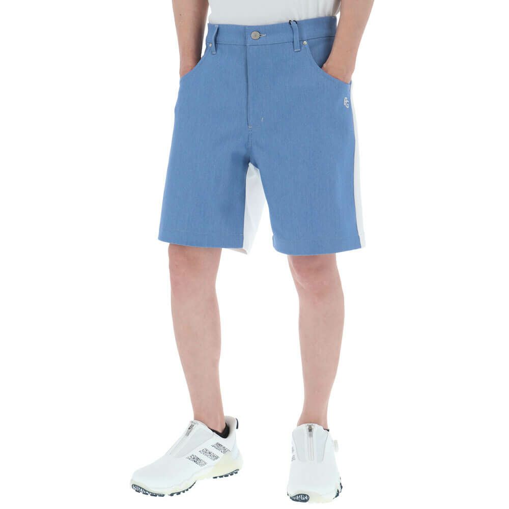 パーリーゲイツ PEARLY GATES　メンズ オックスダンボールニット×リサイクルPeストレッチデニム 5ポケット ショートパンツ 053-5132407　2025年モデル 詳細4