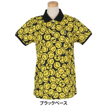 パーリーゲイツ PEARLY GATES　レディース バナナPG SMILE柄 ジャージ 半袖 ポロシャツ 055-5160416　2025年モデル 詳細2