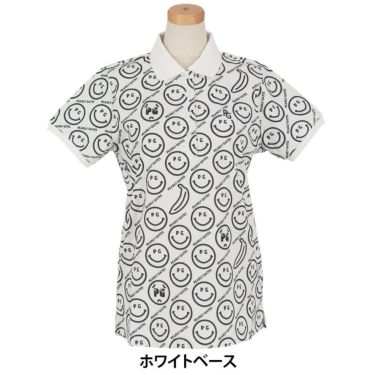 パーリーゲイツ PEARLY GATES　レディース バナナPG SMILE柄 ジャージ 半袖 ポロシャツ 055-5160416　2025年モデル 詳細5