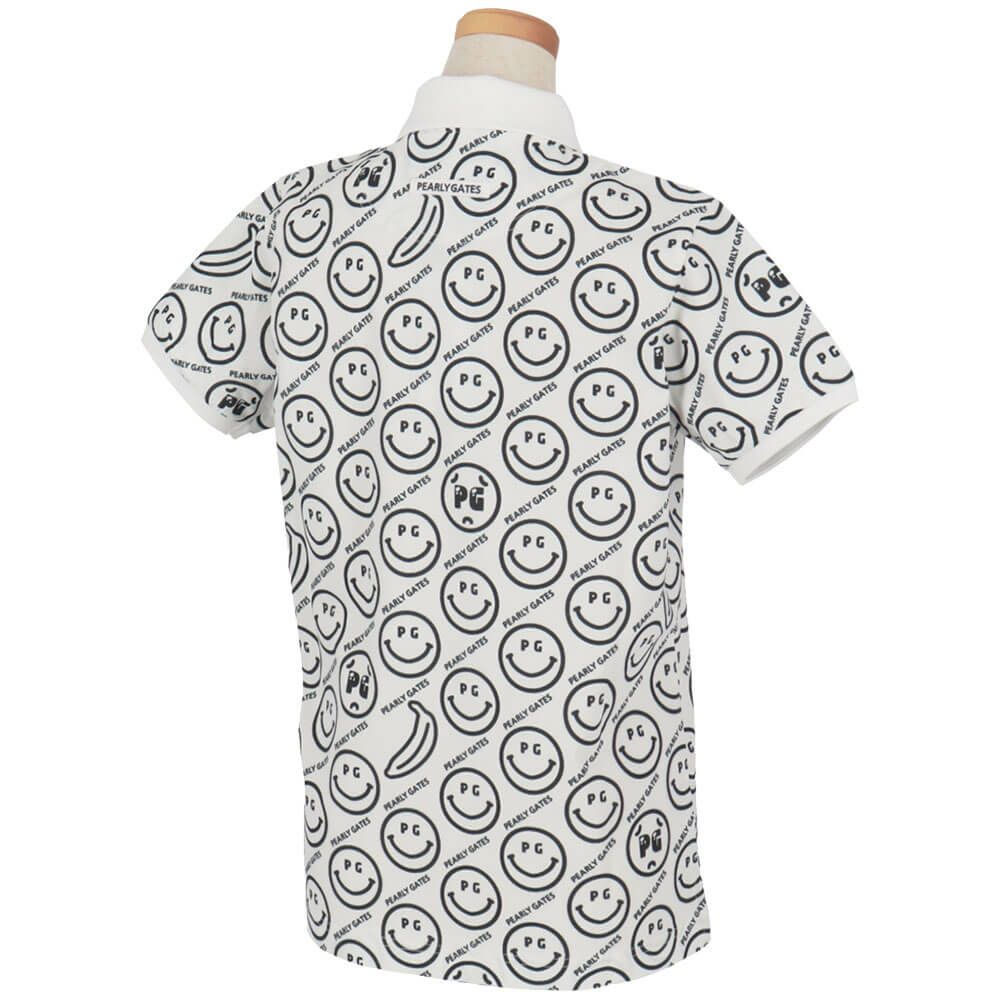 パーリーゲイツ PEARLY GATES　レディース バナナPG SMILE柄 ジャージ 半袖 ポロシャツ 055-5160416　2025年モデル 詳細6
