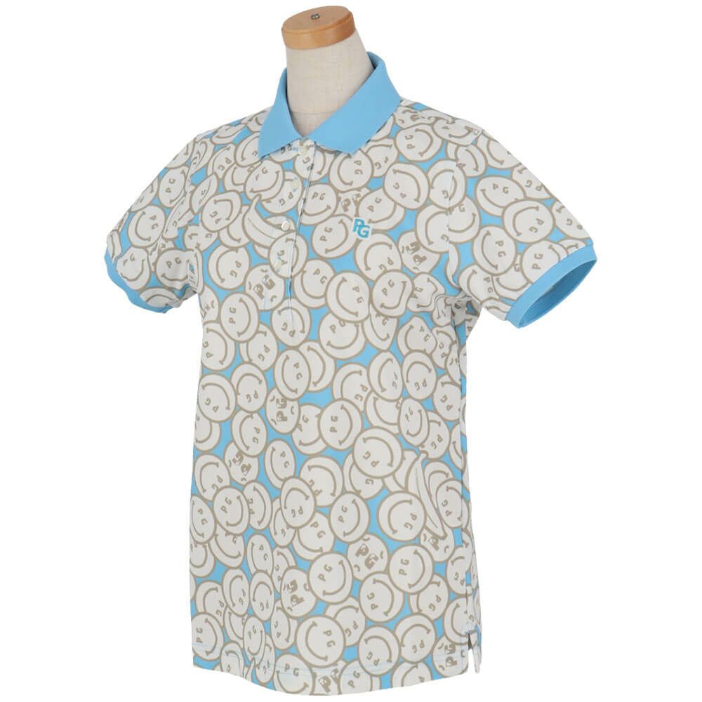 パーリーゲイツ PEARLY GATES　レディース バナナPG SMILE柄 ジャージ 半袖 ポロシャツ 055-5160416　2025年モデル 詳細10