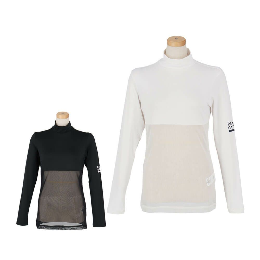 パーリーゲイツ PEARLY GATES　レディース E/ハイマルチFDベア天竺 ハイネック 長袖 インナーシャツ 055-5166404　2025年モデル