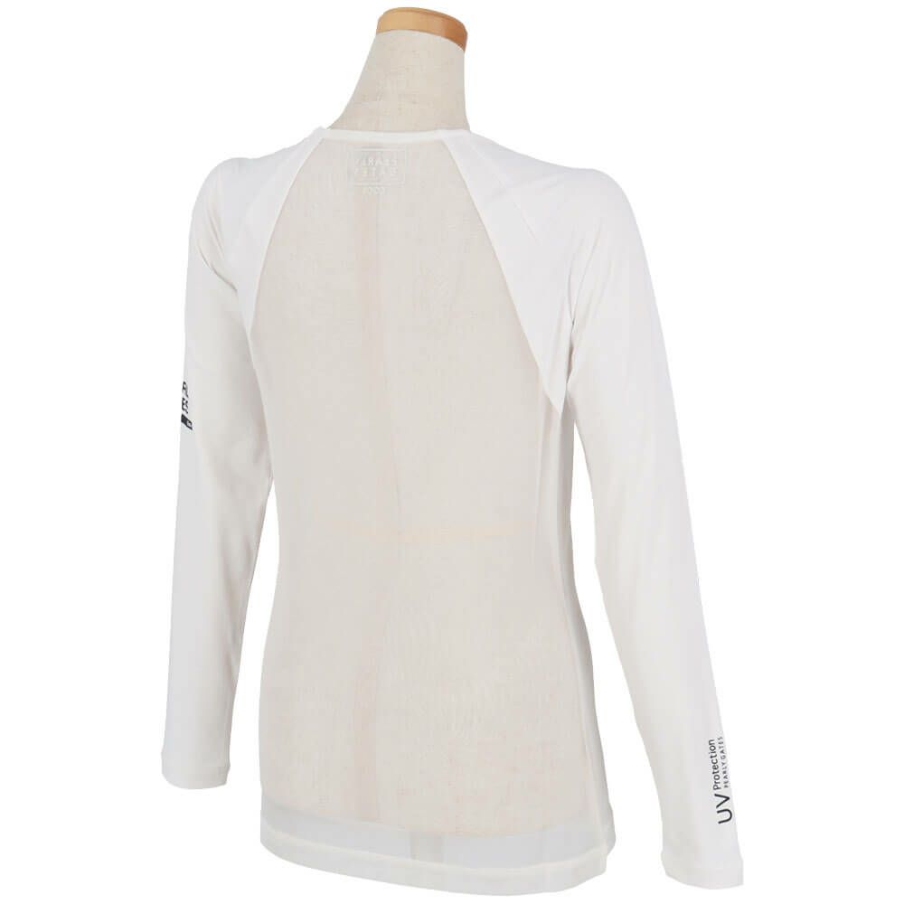 パーリーゲイツ PEARLY GATES　レディース E/ハイマルチFDベア天竺 Uネック 長袖 インナーシャツ 055-5166406　2025年モデル 詳細3